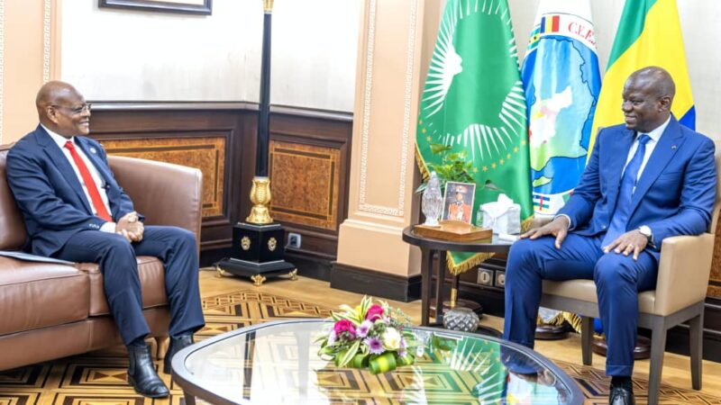 Gabon : Le Chef de l’État reçoit le Président de la Commission de la CEEAC arrivée en fin de mandat