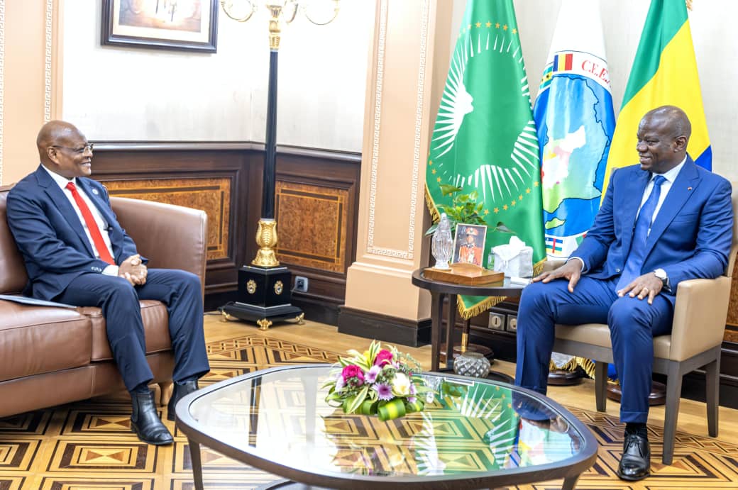 Gabon : Le Chef de l’État reçoit le Président de la Commission de la CEEAC arrivée en fin de mandat