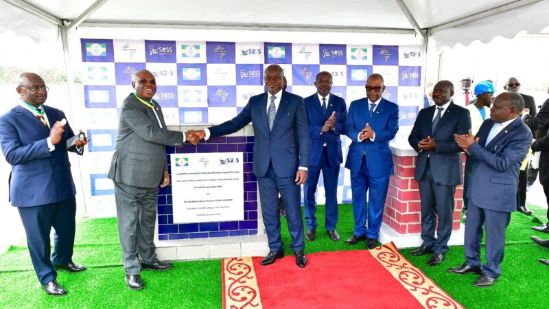 Gabon : Le Chef de l’État procède à la pose de la première pierre de la centrale thermique à gaz d’Owendo