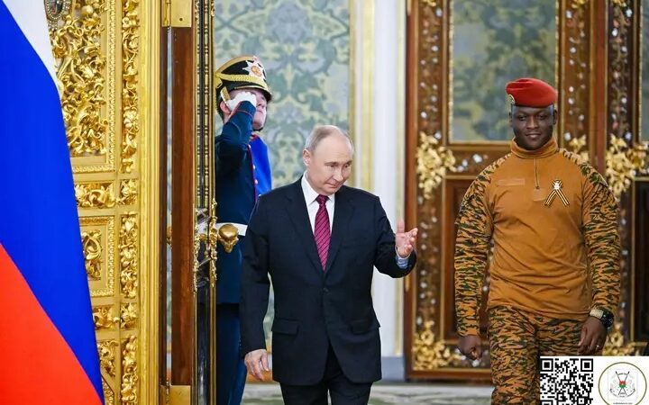 Russie : Visite officielle du Président du Faso à Moscou, séance de travail entre les Présidents POUTINE et Ibrahim Traoré au Kremlin