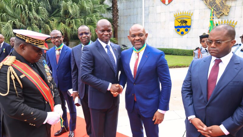 Gabon : Une délégation des groupes UBA et BGFI reçu par le Chef de l’Etat
