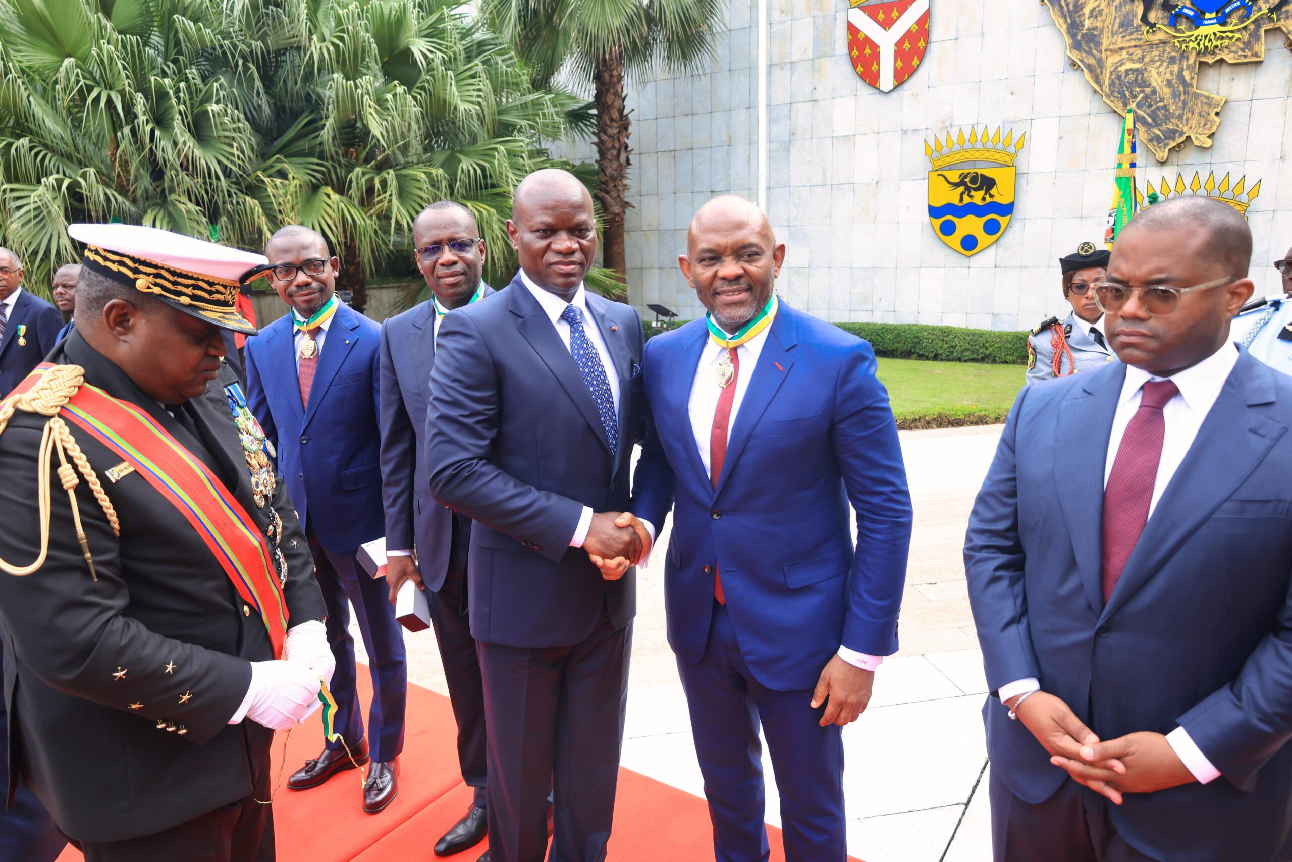 Gabon : Une délégation des groupes UBA et BGFI reçu par le Chef de l’Etat