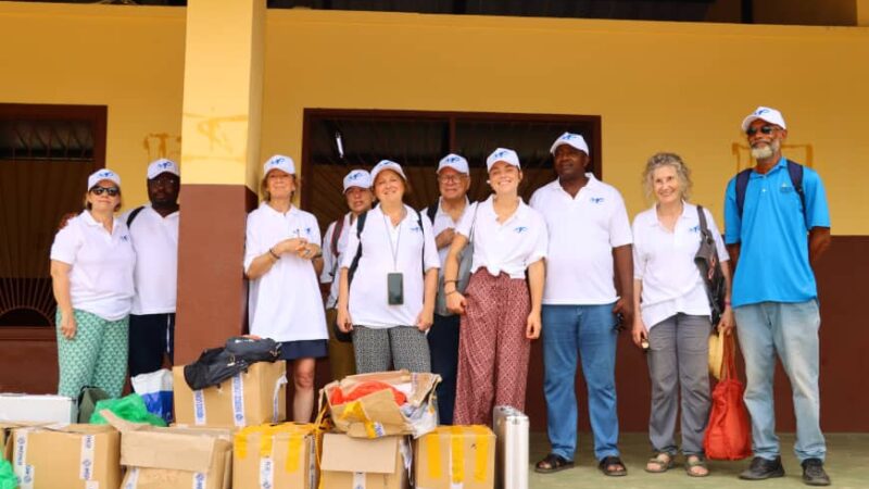 Caravane ophtalmilogique: Maurel&Prom Gabon et Assistance internationale pour la vue au chevet des populations des Lacs du Sud