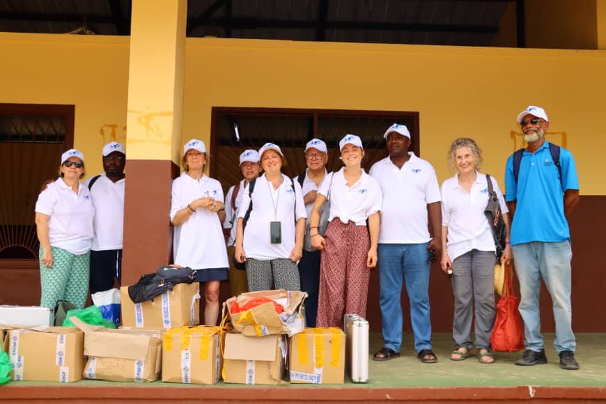 Caravane ophtalmilogique: Maurel&Prom Gabon et Assistance internationale pour la vue au chevet des populations des Lacs du Sud