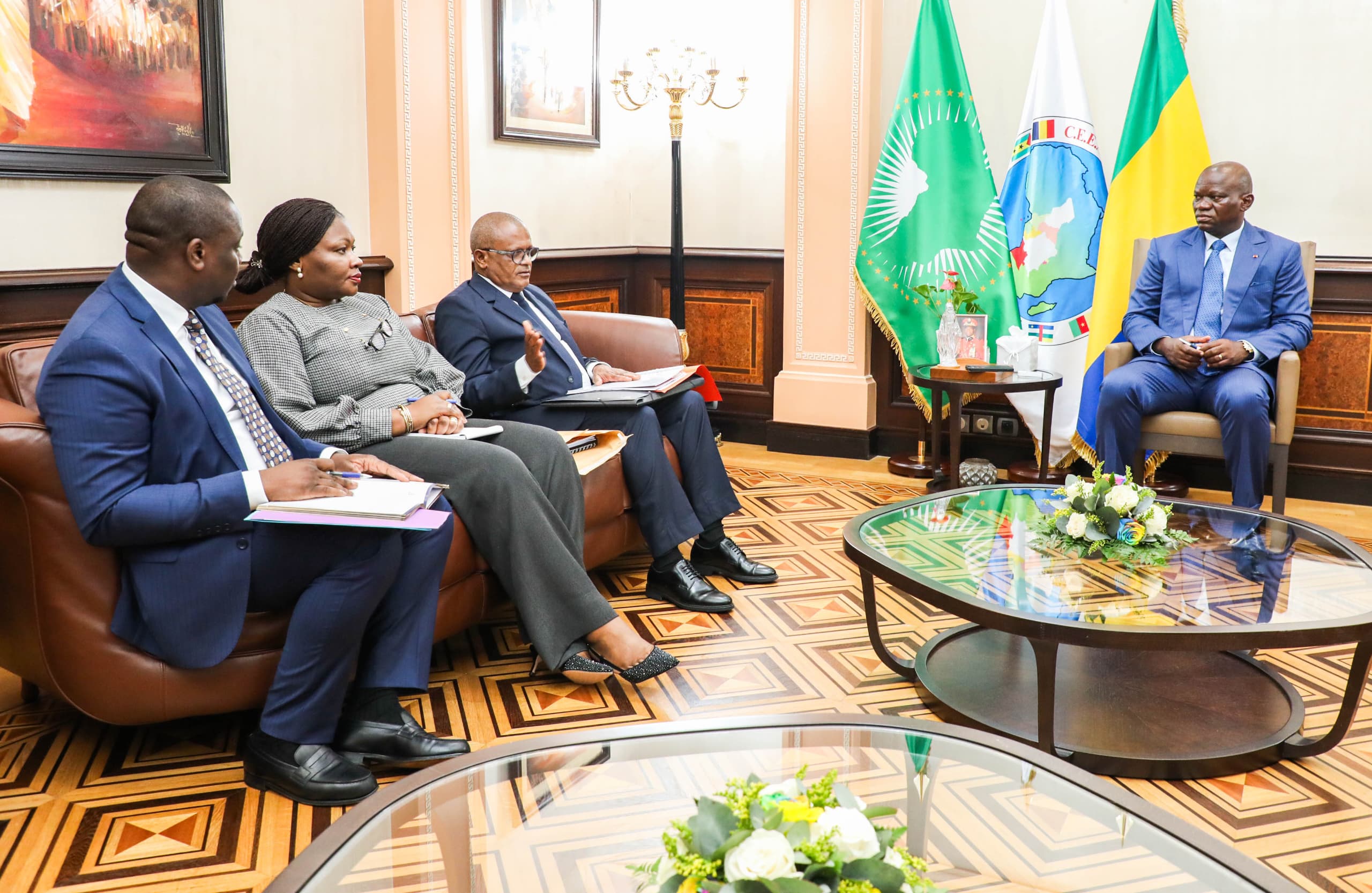Gabon : Le Chef de l’État s’entretien avec la Directrice Générale de la CNAMGS