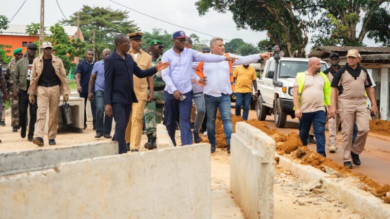 Gabon : Le Chef de l’État en visite de chantiers à Cocobeach