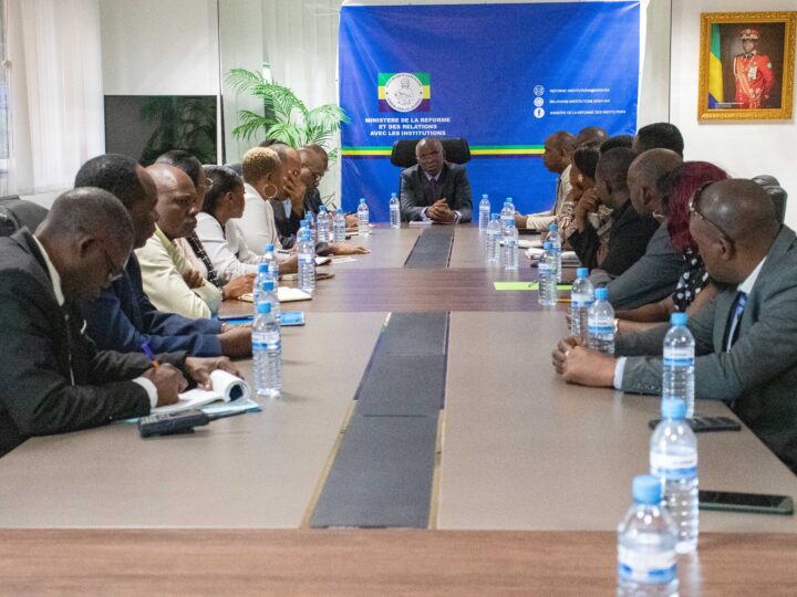 Gabon : Une délégation de la coalition politique dénommée Destin National (DN) reçu par le ministre François Ndong Obiang