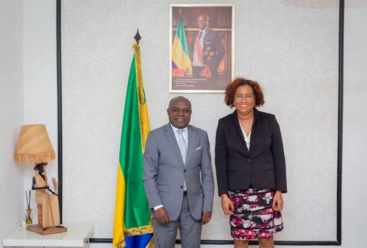 Gabon : L’ambassadeur des États-Unis reçu par le ministre de l’eau et de l’énergie Philippe Tonangoye