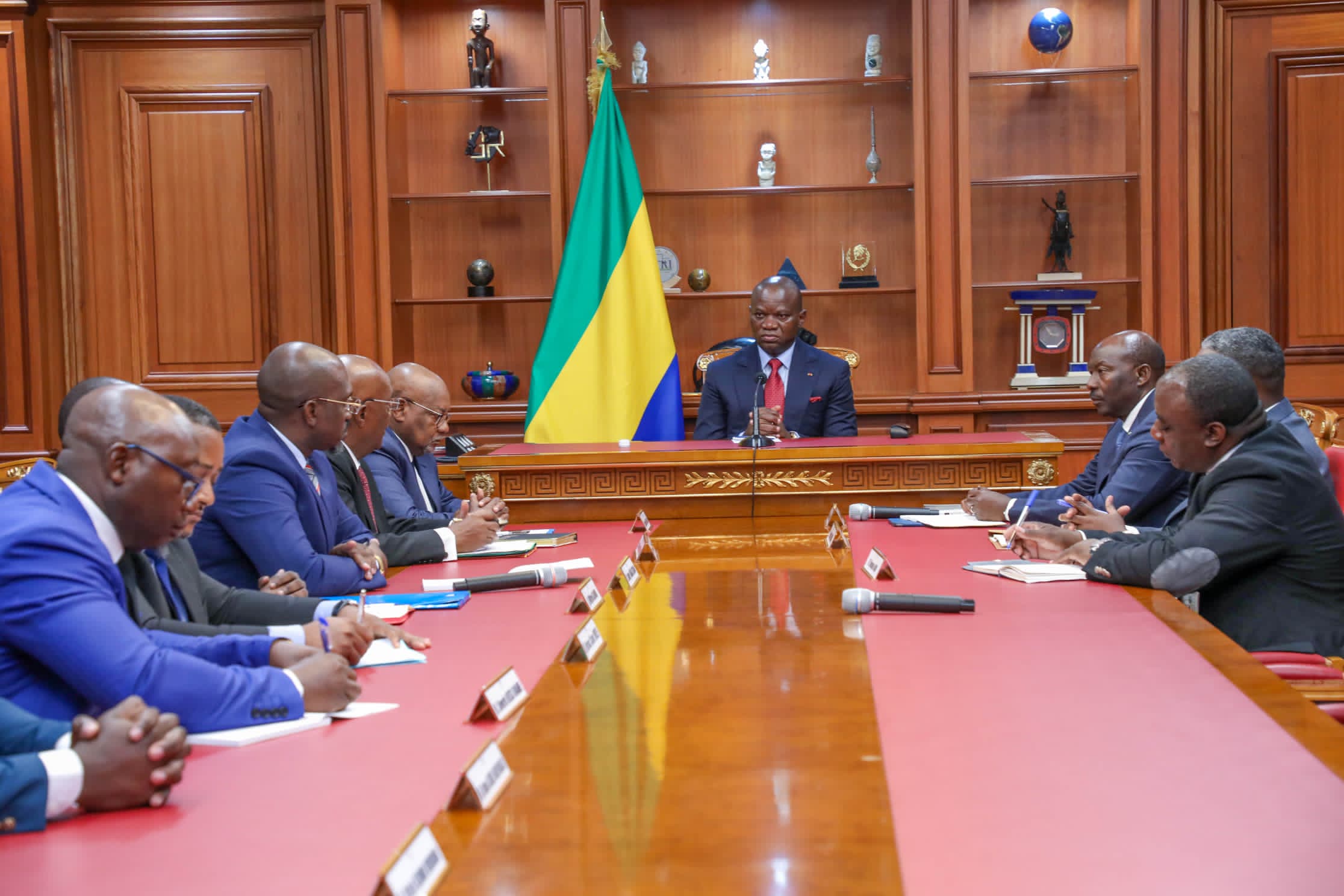 Gabon : Le Chef de l’État échange avec le Syndicat National des Magistrats du Gabon (SYNAMAG)