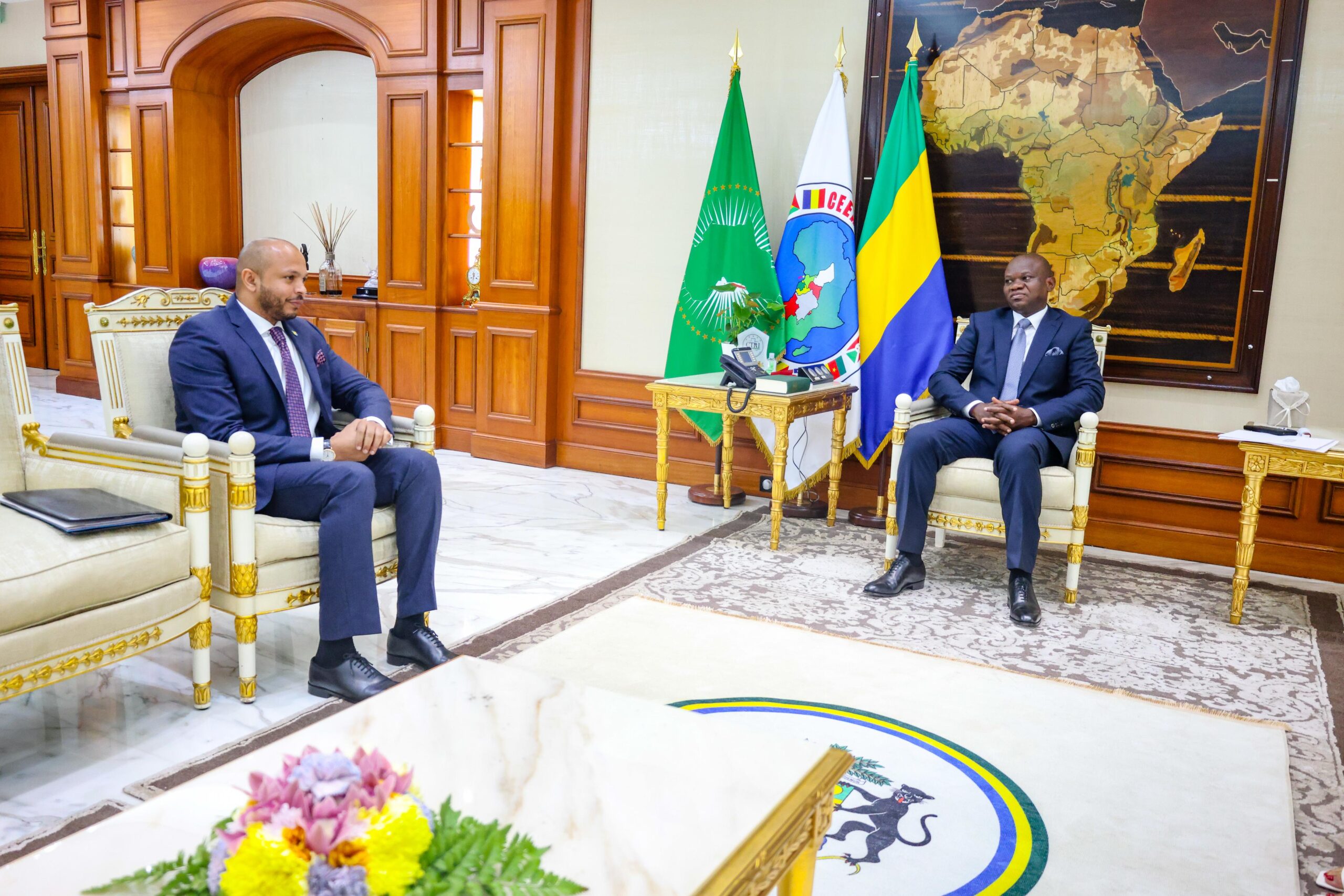 Coopération Afrique-Caraïbe et Pacifique: Le Chef de l’État gabonais devise avec le Secrétaire Général de l’OAECP