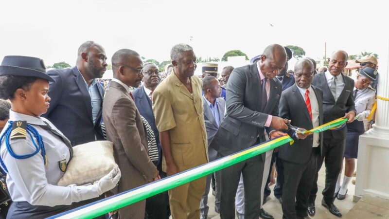 Gabon: Le chef de l’État visite et inaugure plusieurs infrastructures publiques dans la Ngounié