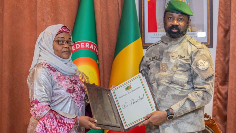 Mali : La Ministre nigérienne de l’Énergie reçu à Bamako par le Président Assimi GOÏTA