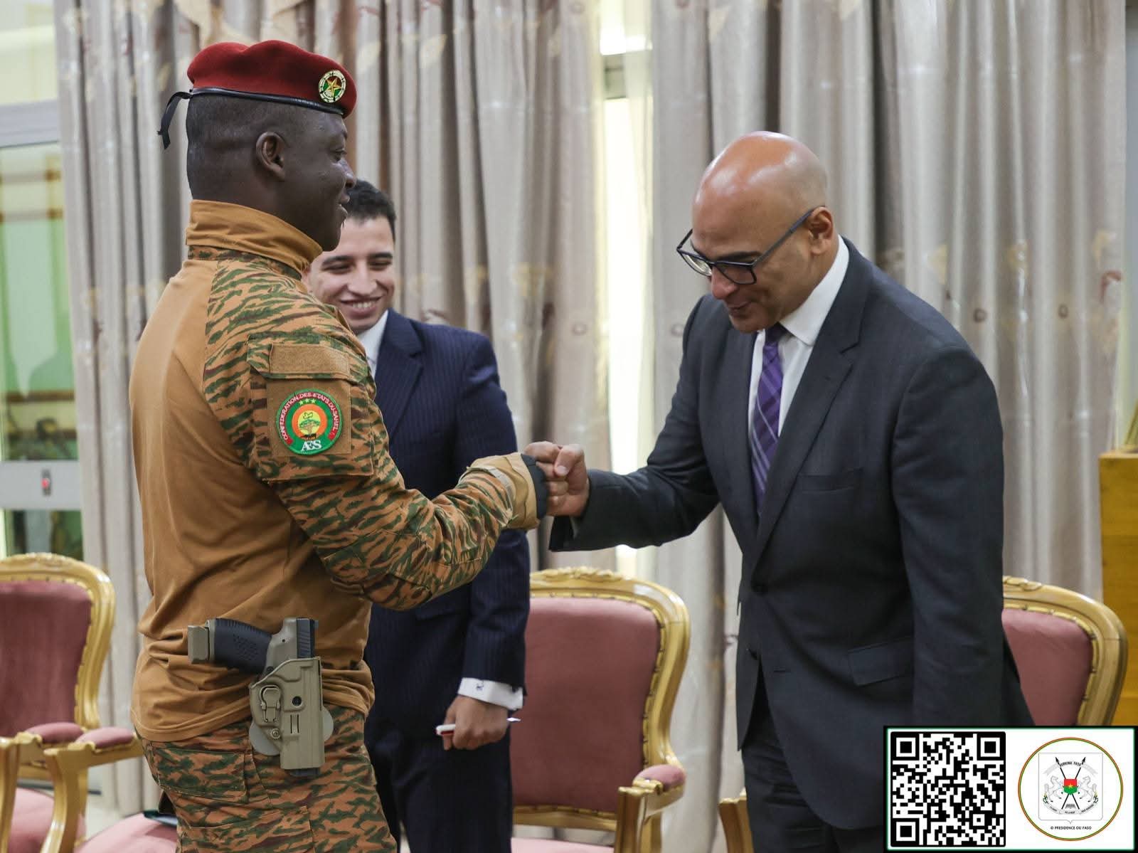 Burkina Faso : Double audience au Palais présidentielle, les diplomates Égyptien et Hollandais font leurs adieux et le point de la coopération au Chef de l’État