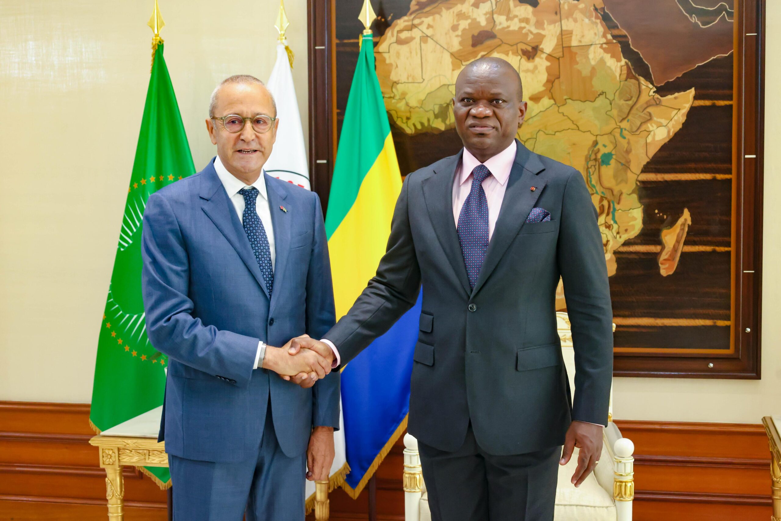 Gabon : Le Chef de l’État échange avec un promoteur immobilier marocain