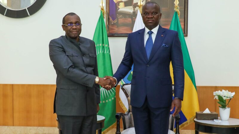 Gabon : Brice Clotaire Oligui Nguema reçoit un émissaire du Président de la RDC