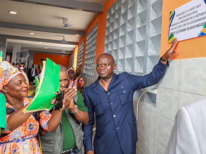 Gabon : Le Chef de l’État met en service le marché du PK 11 dans le 6ème arrondissement de la commune de Libreville