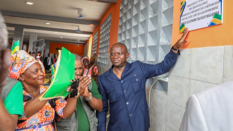 Gabon : Le Chef de l’État met en service le marché du PK 11 dans le 6ème arrondissement de la commune de Libreville