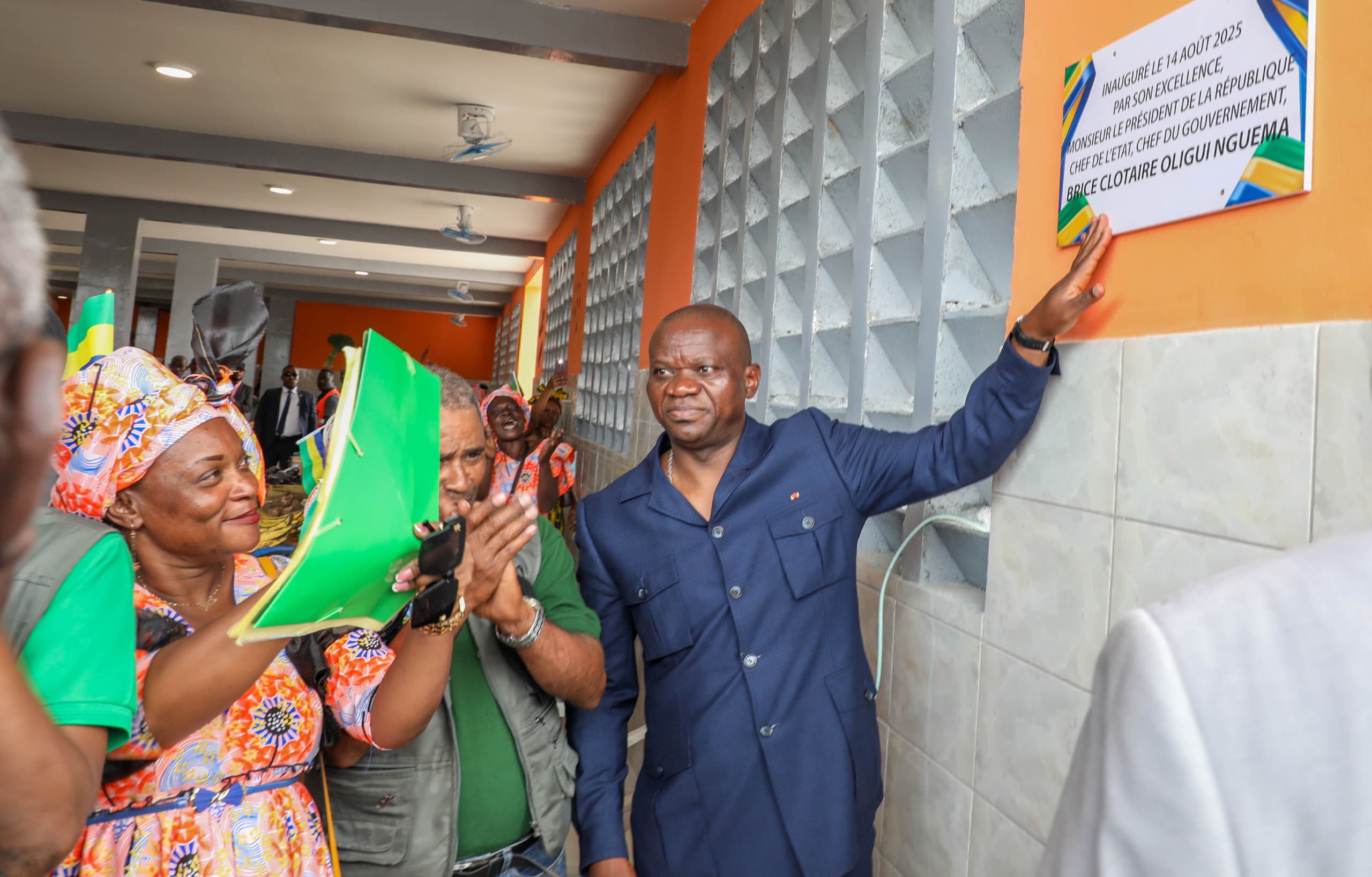Gabon : Le Chef de l’État met en service le marché du PK 11 dans le 6ème arrondissement de la commune de Libreville